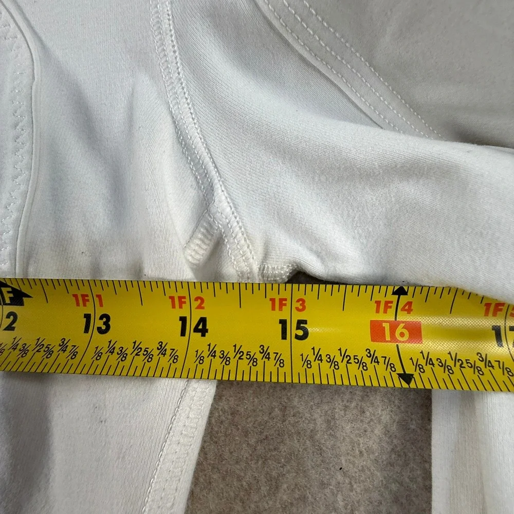 Lululemon Define Jacket White Luon Full Zip Athletic Yoga Workout Top Size 4